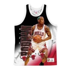 Mitchell & Ness Chicago Bulls Achter De Rug Dennis Rodman Jersey.