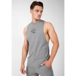 Gorilla Wear Cisco Drop Armhole Tank Top Gray/Black -Regatta Verkoop cisco drop armhole tank top grayblack 3