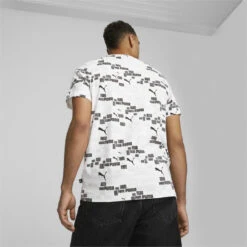 ESS+ LOGO LAB T-shirt Voor Heren PUMA -Regatta Verkoop ess logo lab t shirt voor heren puma 2