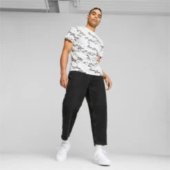 ESS+ LOGO LAB T-shirt Voor Heren PUMA -Regatta Verkoop ess logo lab t shirt voor heren puma 6