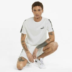 Essentials+ T-shirt Met Band Voor Heren PUMA -Regatta Verkoop essentials t shirt met band voor heren puma 3