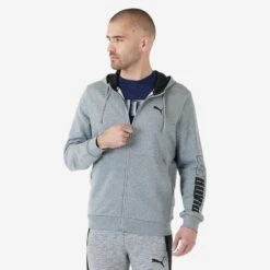 Puma Hoodie Met Rits Voor Heren Active Collectie