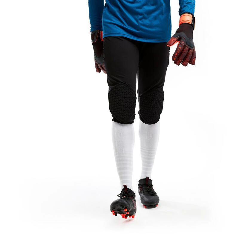 Kipsta Keepersbroek Voor Voetbal F500 Driekwartmodel Zwart 4 Kipsta Keepersbroek Voor Voetbal F500 Driekwartmodel Zwart - Afbeelding 2