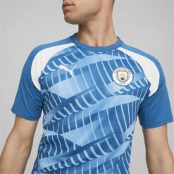 Manchester City F.C. Prematch Voetbalshirt Met Korte Mouwen Voor Heren PUMA -Regatta Verkoop manchester city fc prematch voetbalshirt met korte mouwen voor heren puma 2