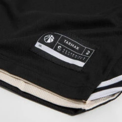 Basketbal Tank Top Heren/dames T500R Omkeerbaar Grijs Zwart Buzzer -Regatta Verkoop omkeerbaar mouwloos basketbalshirt voor herendames t500 zwartbeige 10