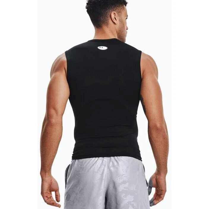 Onderhemd Under Armour HeatGear Sleeveless, Zwart, Mannen 4 Onderhemd Under Armour HeatGear Sleeveless, Zwart, Mannen - Afbeelding 2