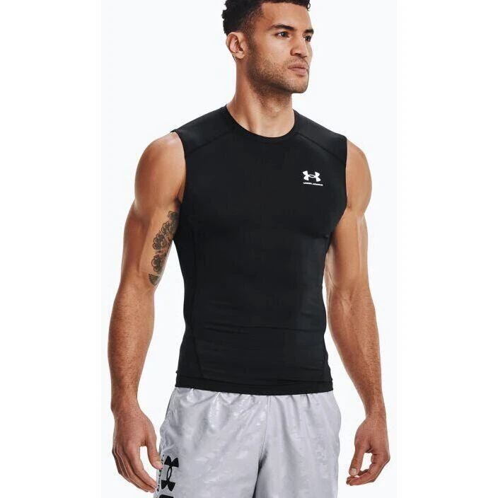Onderhemd Under Armour HeatGear Sleeveless, Zwart, Mannen 3 Onderhemd Under Armour HeatGear Sleeveless, Zwart, Mannen
