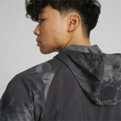 Run Favourite Bedrukt Geweven Jack Voor Heren PUMA -Regatta Verkoop run favourite bedrukt geweven jack voor heren puma 4