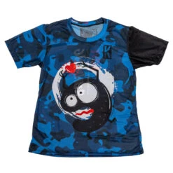 RUNNING SHIRT #LOVERUNNING Voor HEREN - KAMUABU Camouflage Kleur 90grs