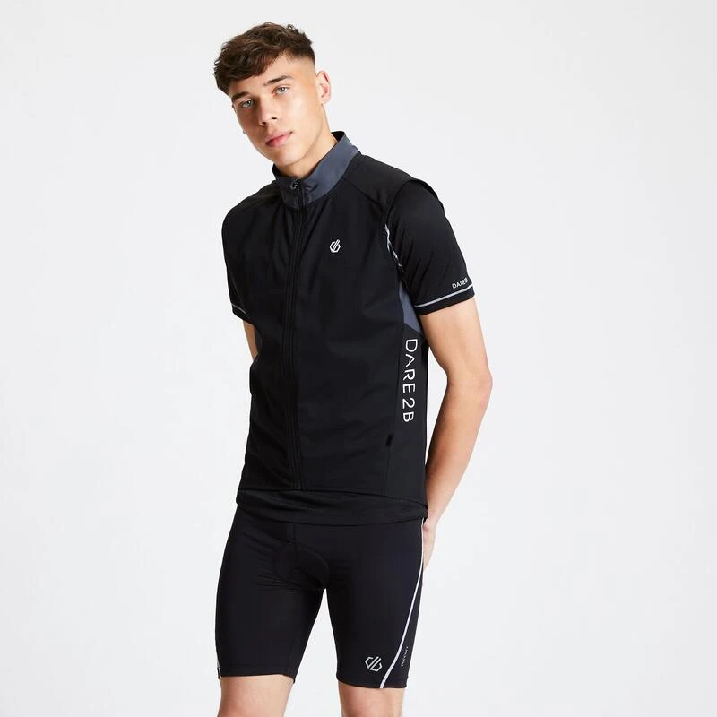 Dare 2b Sequel Heren Baanwielrennen Gilet - Zwart 6 Dare 2b Sequel Heren Baanwielrennen Gilet - Zwart - Afbeelding 4