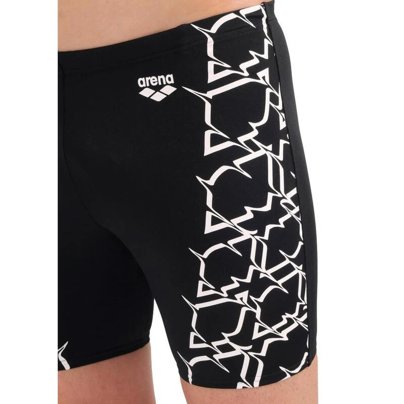 Arena Swim Graphic Mid Jammer - Zwart 6 Arena Swim Graphic Mid Jammer - Zwart - Afbeelding 4