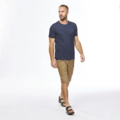 Quechua Wandel T-shirt Voor Heren NH550 Fresh -Regatta Verkoop t shirt nh500 fresh gerecycleerd marineblauw 3