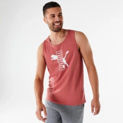 Puma Tanktop Voor Fitness Heren Katoen Rood -Regatta Verkoop tanktop voor fitness heren katoen rood 9