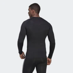 ADIDAS Techfit 3-Stripes Training Longsleeve -Regatta Verkoop techfit 3 stripes training longsleeve 2