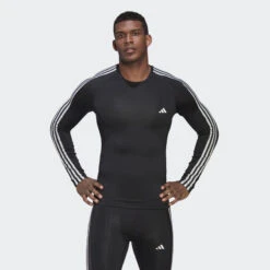 ADIDAS Techfit 3-Stripes Training Longsleeve