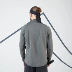 Artengo Tennisshirt Met Lange Mouwen Voor Heren Thermic 1/2 Rits -Regatta Verkoop thermo tennisshirt met lange mouwen voor heren 12 rits kaki 3