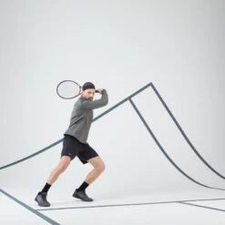 Artengo Tennisshirt Met Lange Mouwen Voor Heren Thermic 1/2 Rits -Regatta Verkoop thermo tennisshirt met lange mouwen voor heren 12 rits kaki 5