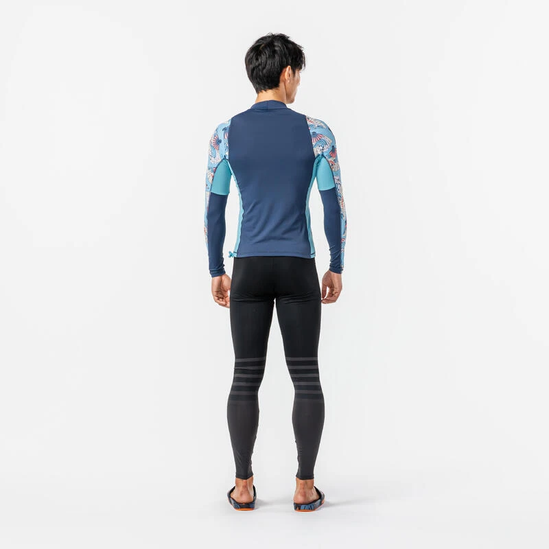 Uv-werende Legging Voor Surfen Heren 100 Leiblauw 5 Uv-werende Legging Voor Surfen Heren 100 Leiblauw - Afbeelding 3