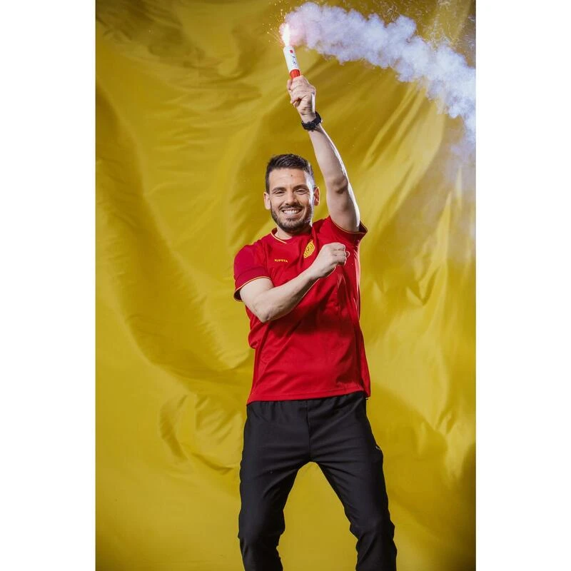 Kipsta VOETBALSHIRT VOOR VOLWASSENEN SPANJE FF100 2024 14 Kipsta VOETBALSHIRT VOOR VOLWASSENEN SPANJE FF100 2024 - Afbeelding 12