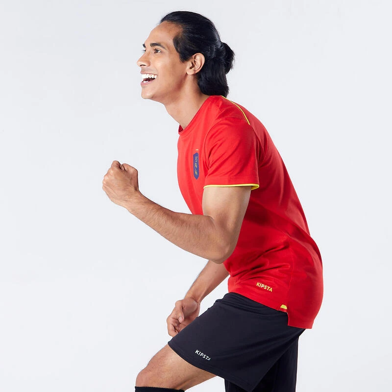 Kipsta VOETBALSHIRT VOOR VOLWASSENEN SPANJE FF100 2024 20 Kipsta VOETBALSHIRT VOOR VOLWASSENEN SPANJE FF100 2024 - Afbeelding 18