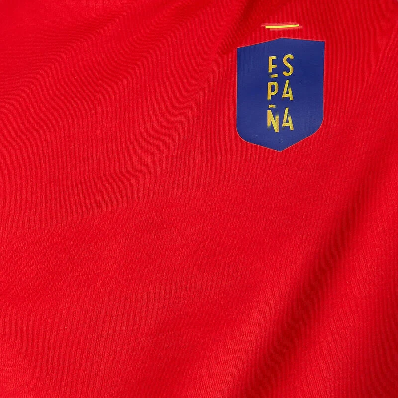 Kipsta VOETBALSHIRT VOOR VOLWASSENEN SPANJE FF100 2024 6 Kipsta VOETBALSHIRT VOOR VOLWASSENEN SPANJE FF100 2024 - Afbeelding 4