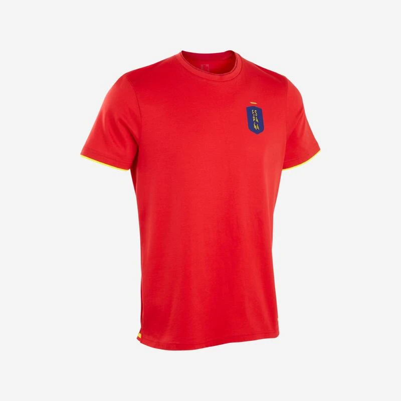 Kipsta VOETBALSHIRT VOOR VOLWASSENEN SPANJE FF100 2024 3 Kipsta VOETBALSHIRT VOOR VOLWASSENEN SPANJE FF100 2024