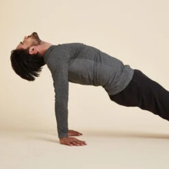 Yogashirt Met Lange Mouwen Voor Heren Naadloos 11 Yogashirt Met Lange Mouwen Voor Heren Naadloos -Regatta Verkoop yogashirt met lange mouwen voor heren naadloos grijs 2