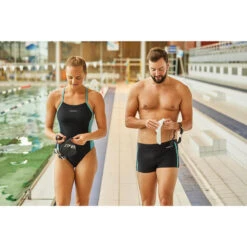 Zwemboxer Voor Heren NEGOMBO -Regatta Verkoop zwemboxer voor heren negombo zwart turquoise 5